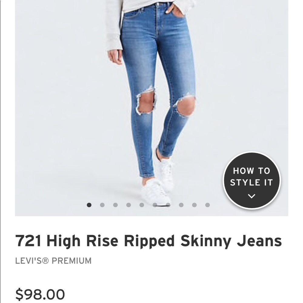 Levi’s 721 High Rise Skinny Jeans size 25 Jeans